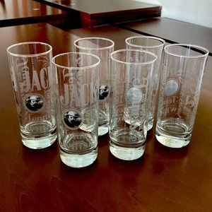 Jack Daniels Highball Glasses - Qty 6